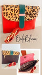 BalaBloom Bag - Red and brown with cheetah